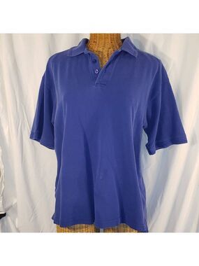 George Martin Men's Blue Polo Shirt - L